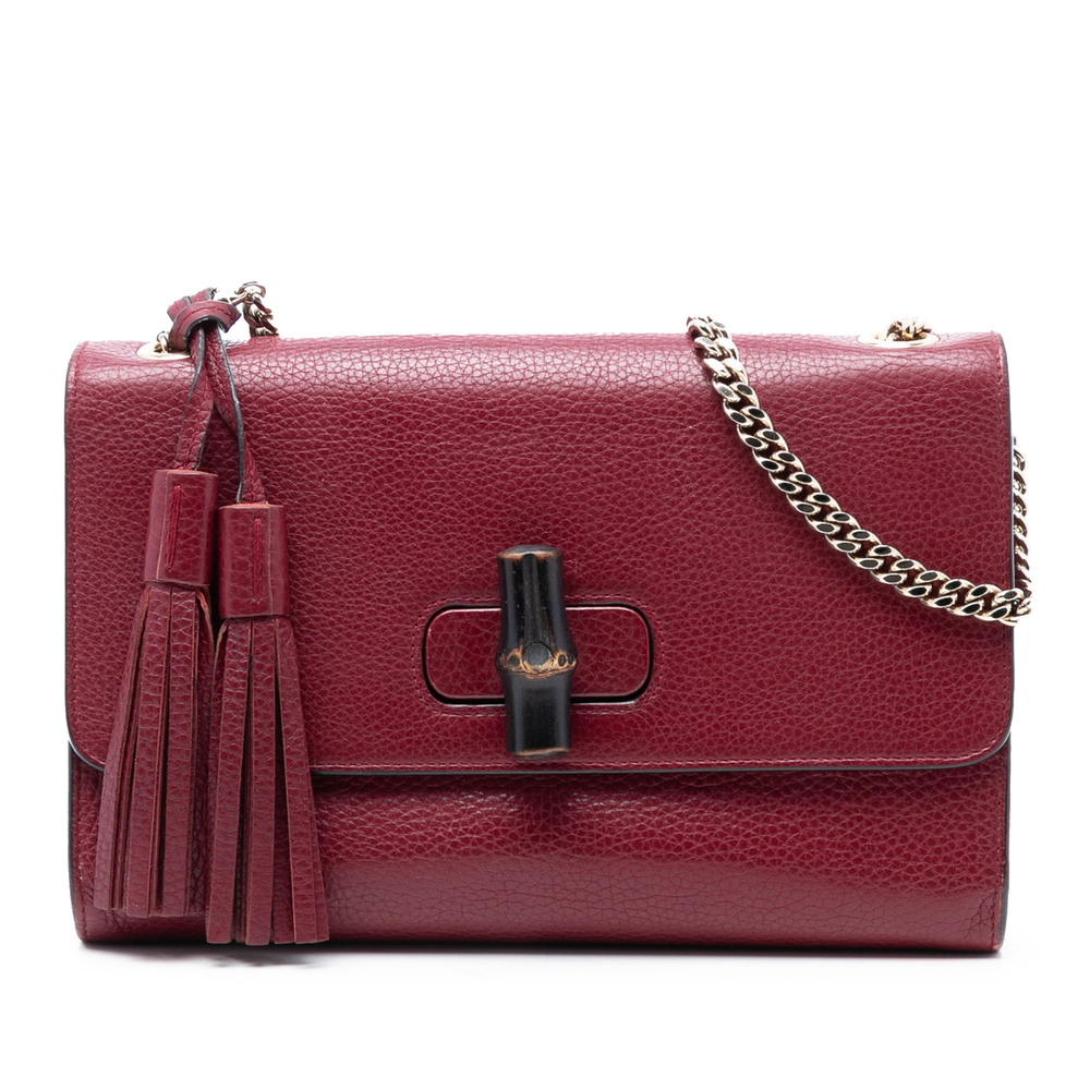Pre-Loved Gucci Medium Leather Miss Bamboo Crossbody - Picture 1 of 7